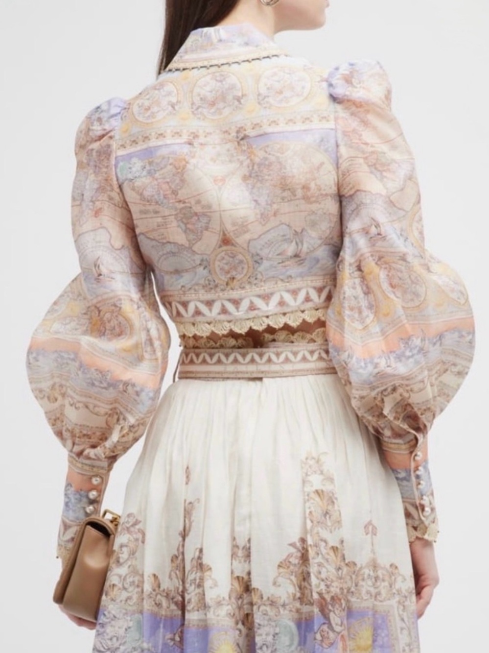 Zimmermann High Tide cropped blouse 0P - Picture 2 of 10